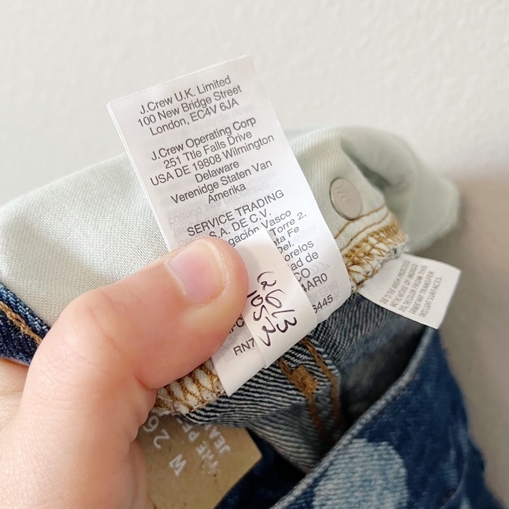 Madewell NWT The Perfect Vintage Jean Short: Polka Dot Edition Size 26 Highrise - Picture 16 of 16